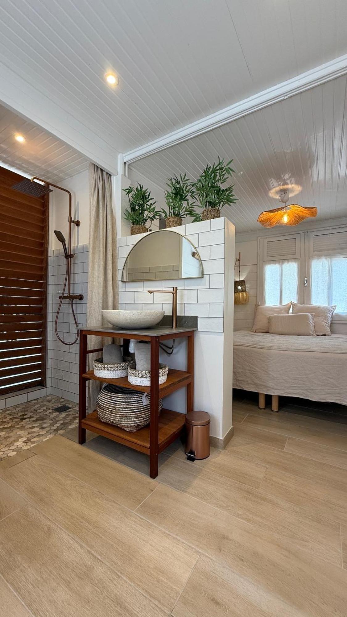 לה פראנסז Les Cabanes Cosy A 2 Pas Du Lagon - Charme Et Confort מראה חיצוני תמונה